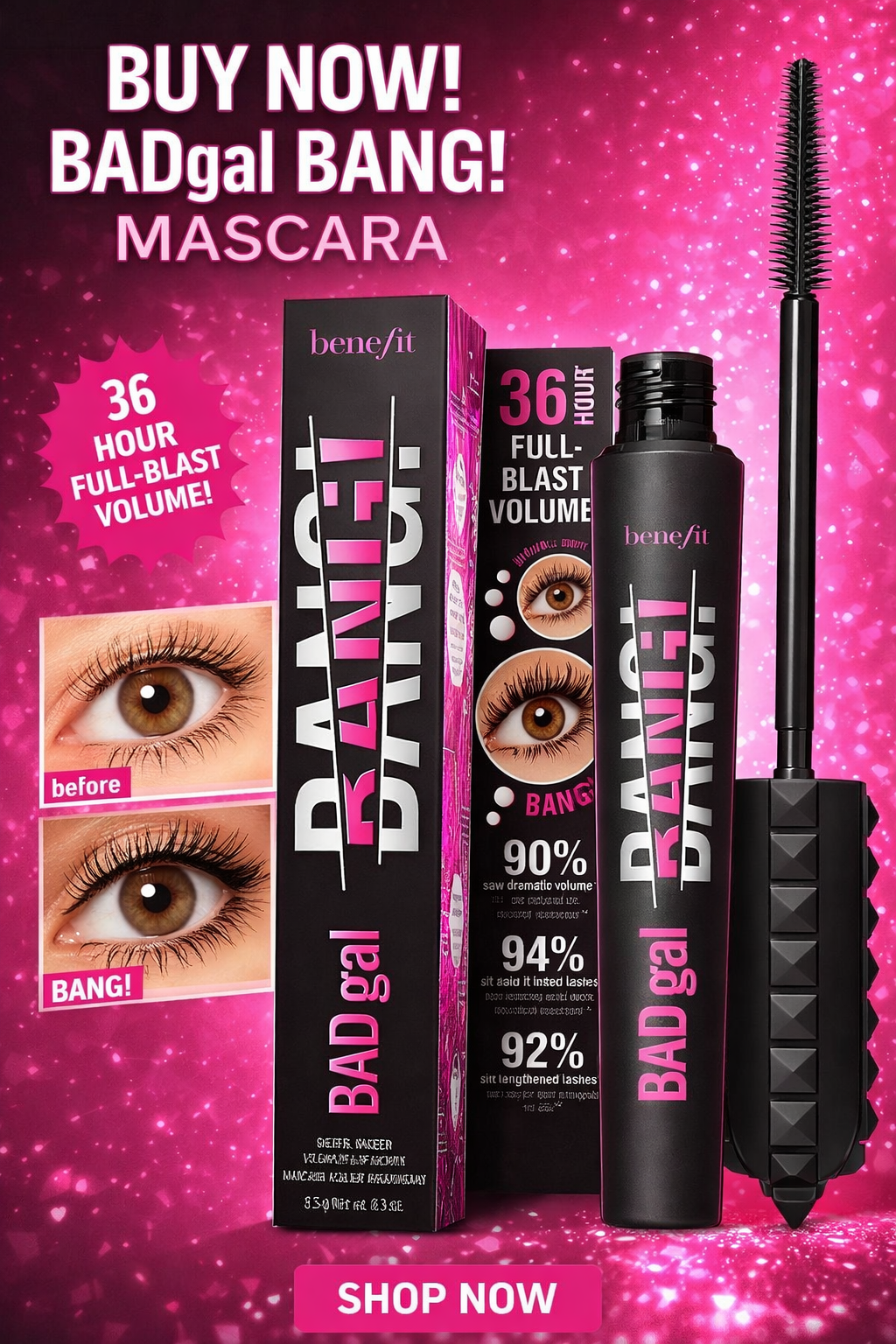 Máscara de Cílios BADgal BANG! Mascara Benefit