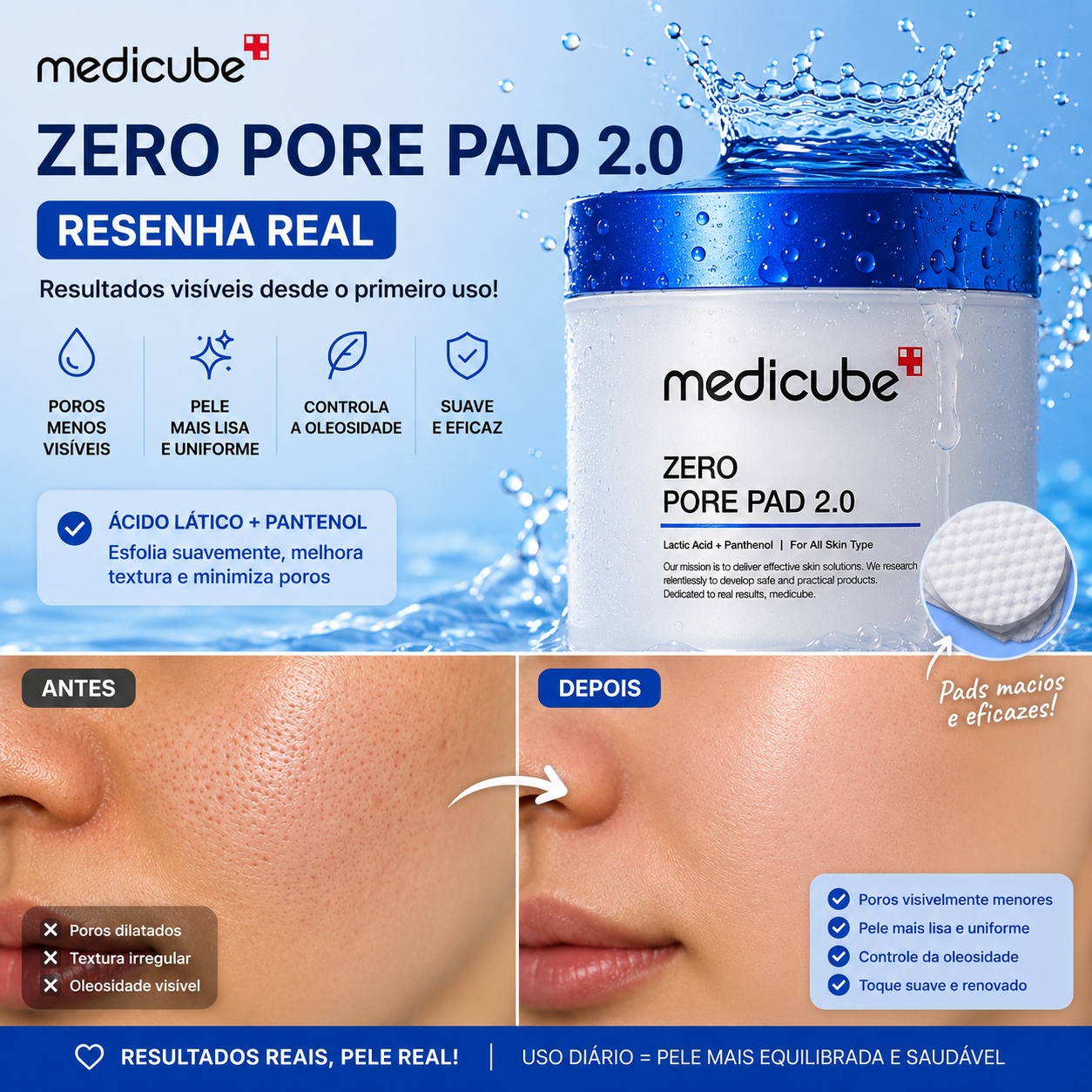 Medicube Zero Pore Pad 2.0 – 70 Discos Tonificantes