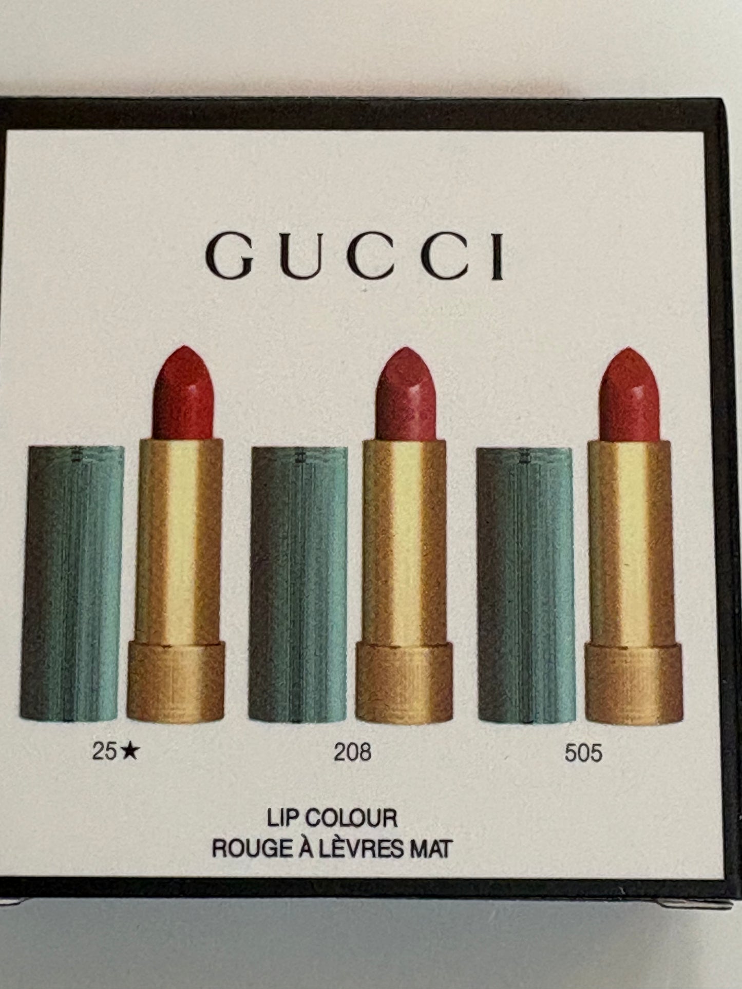 Mini Kit de Batons Gucci – Edição Limitada