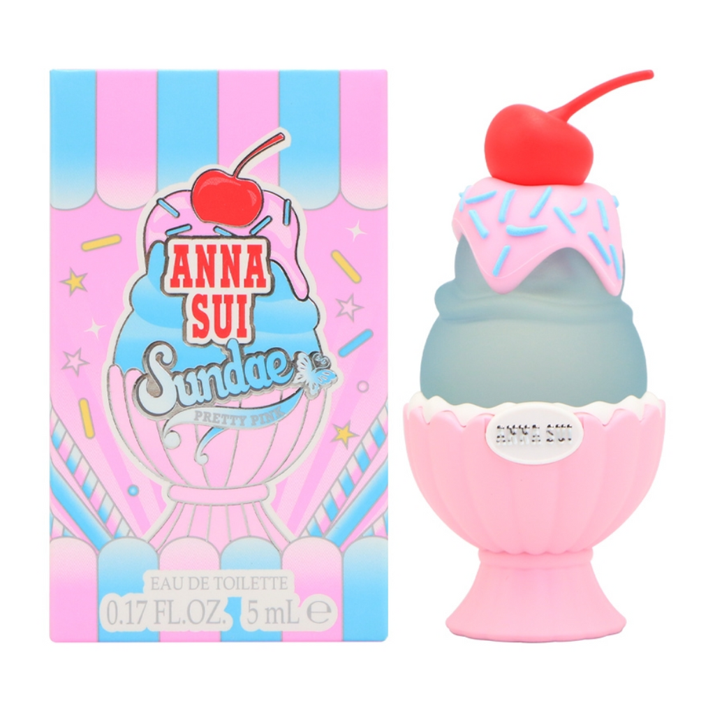 Mini Perfume Anna Sui Pretty Pink 5ml – Floral Frutal Feminino